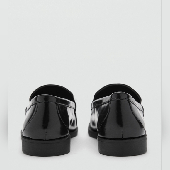 MANGO Leather Tassel Loafers